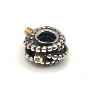 Pandora Entangled Beauty Sterling Silver & 14K Gold with Diamonds Charm